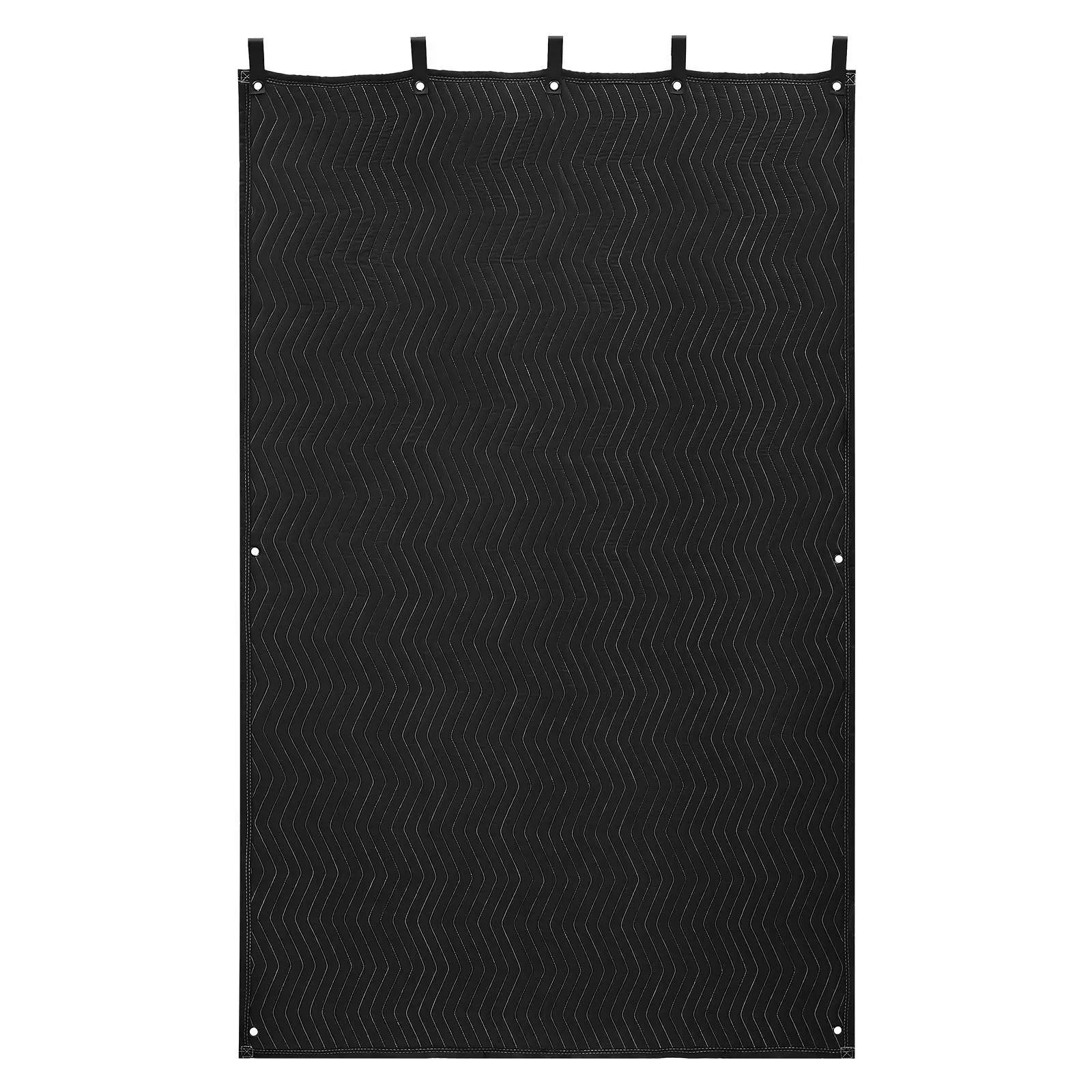 Grommeted Sound Dampening Blanket - Black Light Blocker for Window, Door, Music Recording Studio (Soundproof Curtain Alternative)