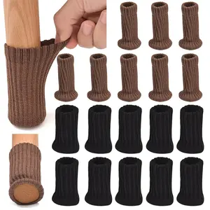 24/16/4pcs Chair Leg Socks - High Elasticity Knit for Scratch Protection, Durable Furniture Floor Protectors, Ideal for Hardwood Floors, Easy Install, Fits All Chair Sizes