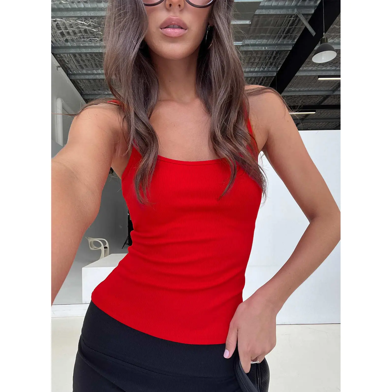 トップス theredthread message tank red Women's Red Tank Tops | REVOLVE