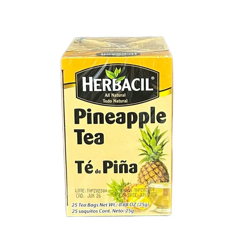 Herbacil Pineapple Tea - 25 Tea Bags - 0.88 oz - All Natural Herbal Tea with Pineapple Flavor Beverage outdoorfun