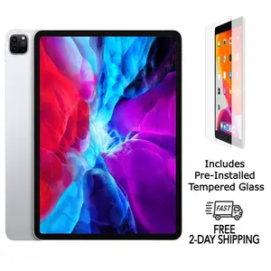 Refurbished Apple iPad Pro 12.9 (4th Gen) (WiFi + Cellular Unlocked) A2069 Excellent Condition with Pre-Installed Tempered Glass & 1 Year Warranty