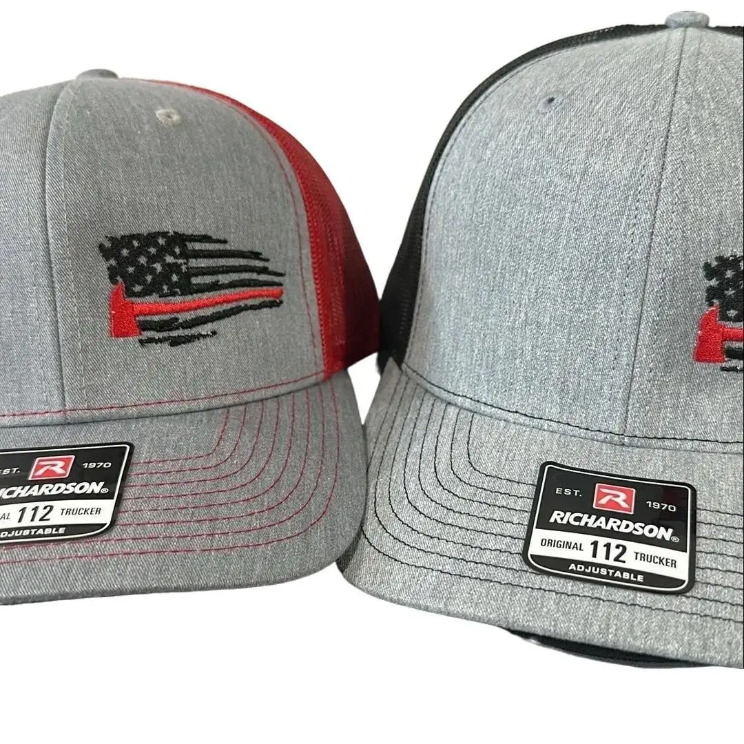 Richardson 112 SnapBack Firefighter Flag Hat - Embroidered
