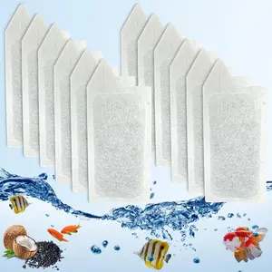 12 Pack Replacement Small Size Cartridges for Tetra  Small Fish Tanks Filter; Refilled Filter Cartridges S Size for Aquarium Kits 3-10 Gallons