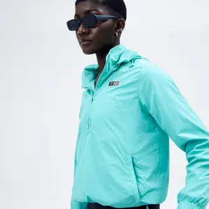 NineteenTwenty Wind Pro Women's 3-in-1 Convertible Jacket with Built-In Tote Bag, Removable Hood, and Waterproof Reflective Shell…