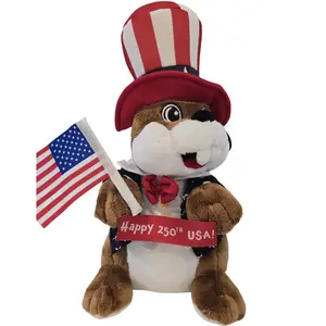 Authentic Buc-ee's 2026 Fourth of July Soft Patriotic Independence Day Plushie