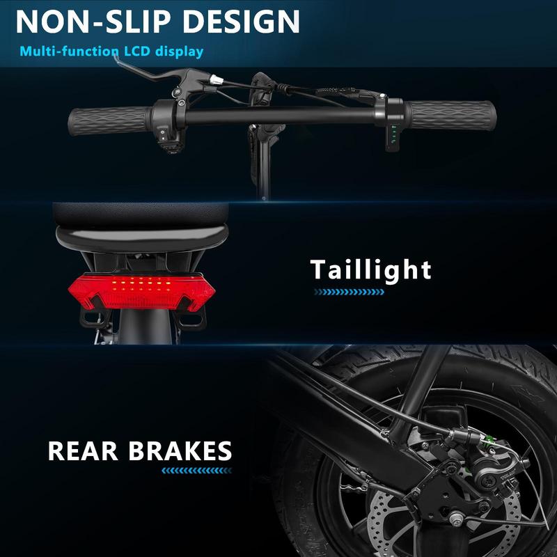 A1 750W Folding Ebike,20MPH+ Speed,30+ Mile Range,Removable Battery,Perfect for Daily Commute,UL 2849 Certified