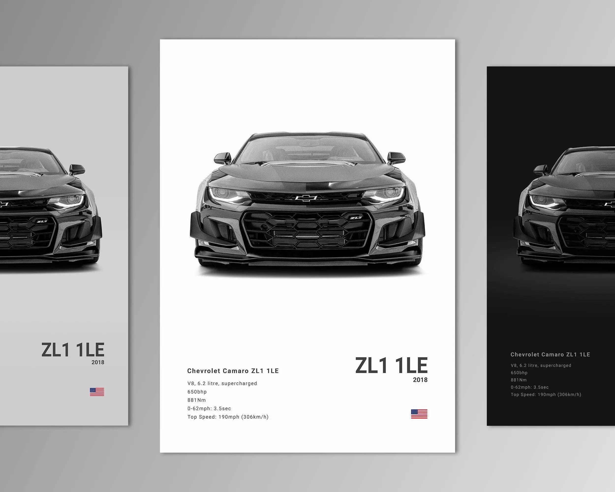 Chevrolet Camaro ZL1 1LE Poster Print | Wall Art | Car Photography