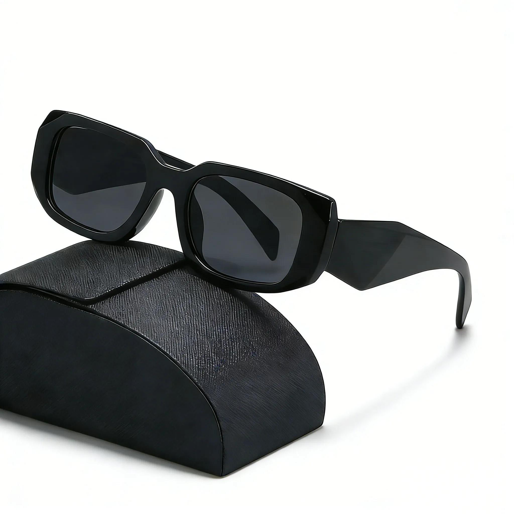 Trendy Chunky Square Sunglasses for Women & Men – Retro Thick Frame UV Protection Street Style Shades