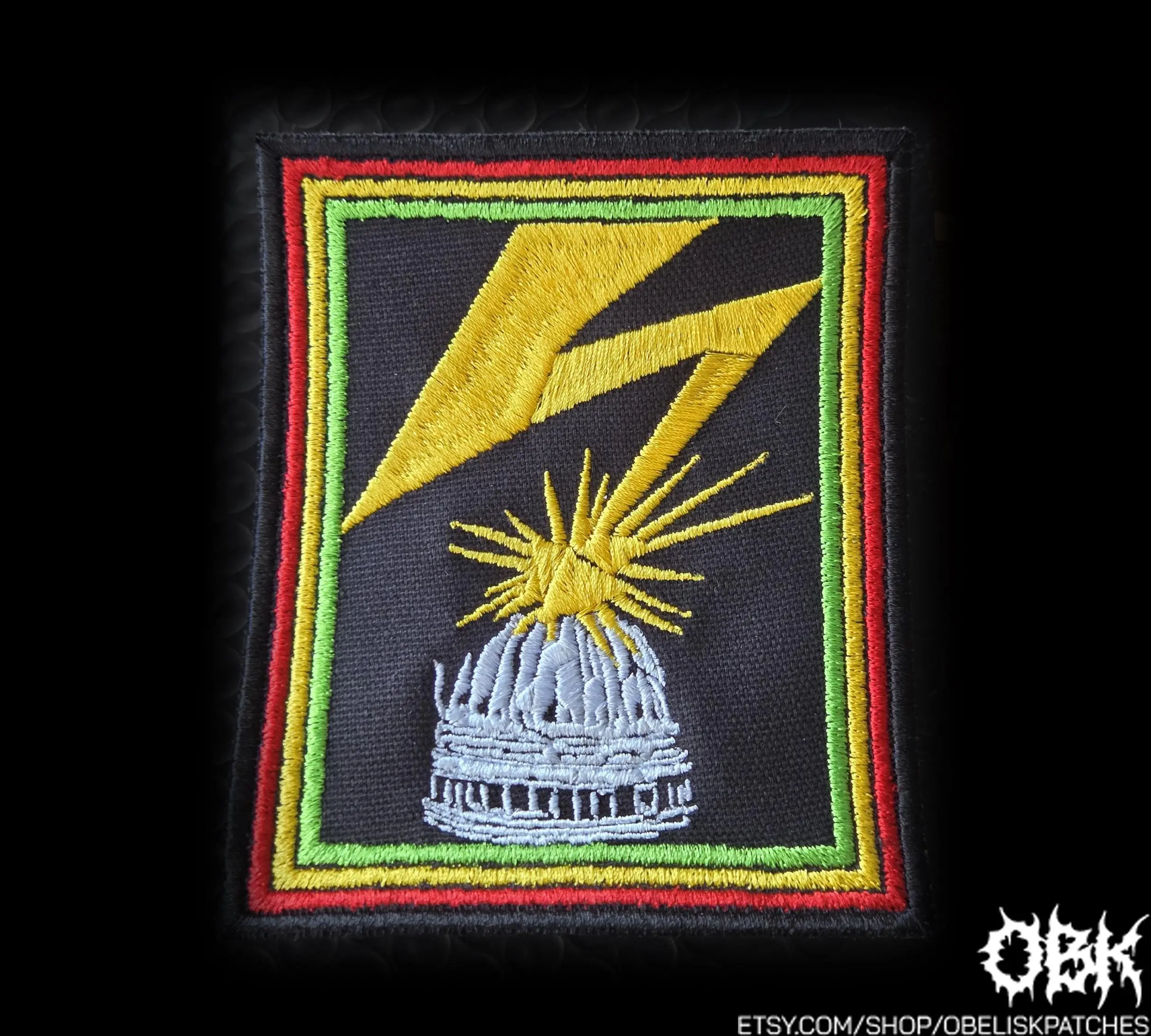 Bad Brains Patch Banned In D.C. Embroidered Canvas Patch, Multiple Sizes, Hardcore Punk, Iron On Patch, Velcro Patch