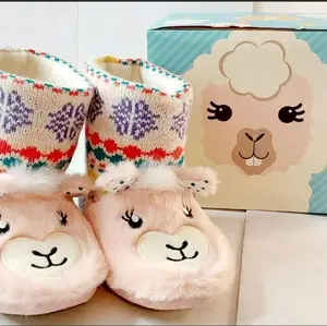 Llama Boot Slippers
