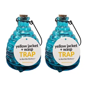 Glass Wasp Trap - Effective Wasp Trap for Home Security - Durable Design for Effective Wasp Control