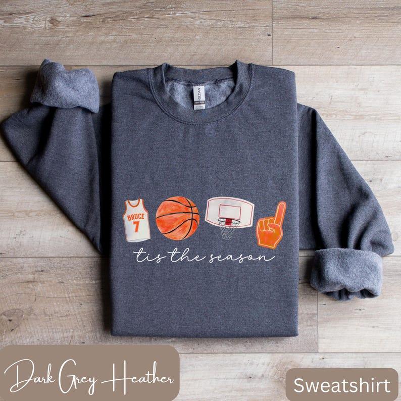 [SALE UP TO 50%] Basketball Season Sweatshirt or T-Shirt, Basketball Tis the Season Sweatshirt, Basketball Mom