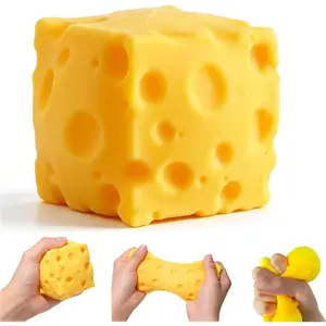 Squishy Cheese Block - Yellow , Cream Stick Soft Toy with Cream Scent, Perfect for Play & Stress Relief, Ideal Gift for All Occasions