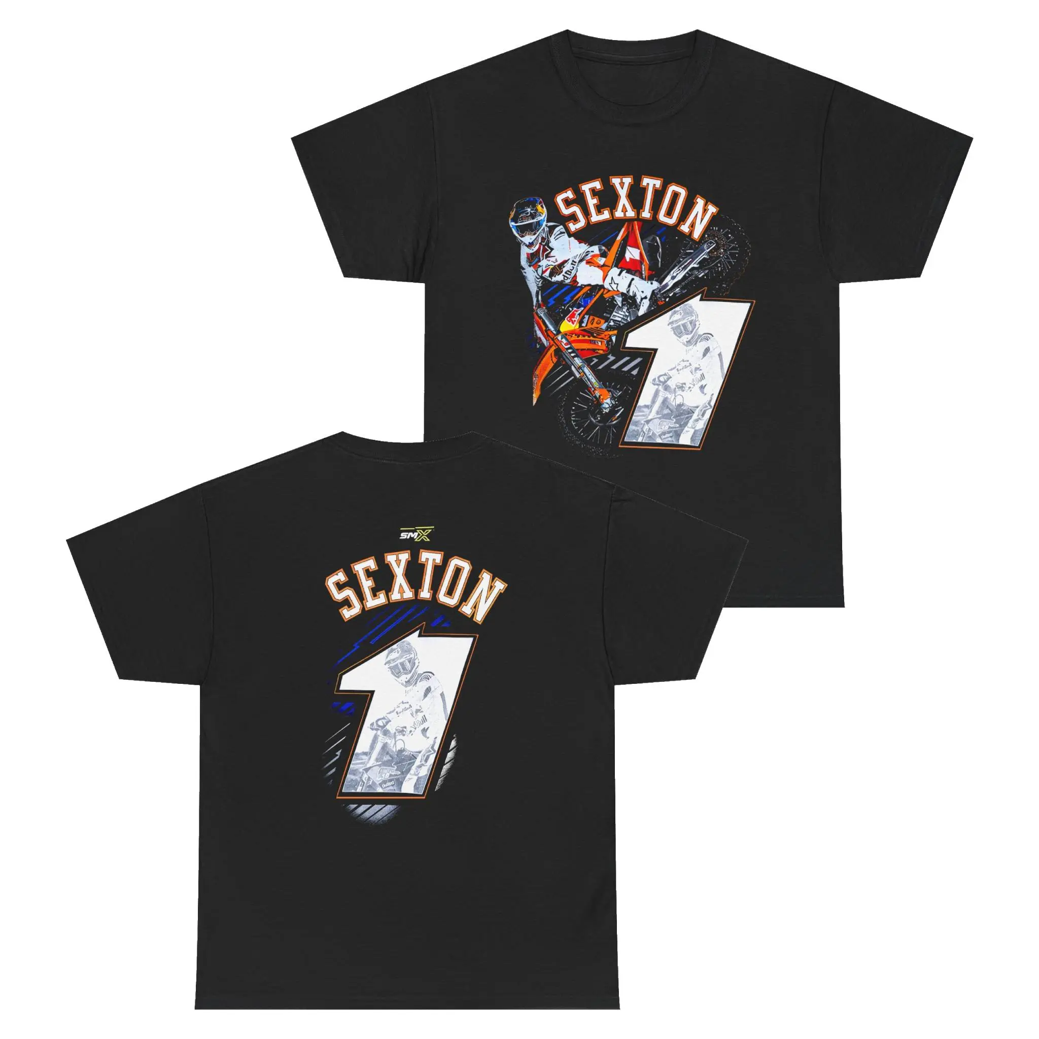 Chase Sexton Supercross 2 Sided T-Shirt, Motocross Shirt, Graphic Tees Women, Cotton Casual Street Style, Top Menswear
