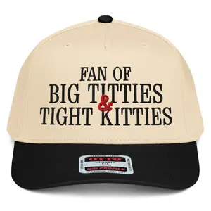 RIVEMUG NX1 Fan of Big Titt*es and Tight Kitties 2 Tone Hat Embroidered Mid Crown Curved Bill Snapback Cap for Men and Women