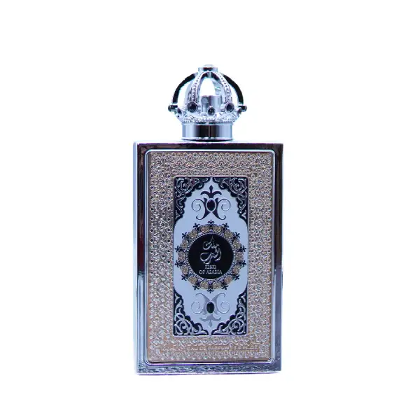 Lattafa King of Arabia Eau de Parfum for Men, Long-Lasting Middle Eastern Patchouli Perfume with Woody & Oud Notes, 3.4 oz Bottle, Arabian Fragrance, Bold Arabian Perfume, Scent, Adults, Bold Projection, Contains Alcohol, Spice Amber, Edp, 100Ml, Evening,