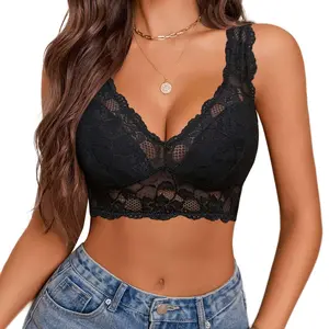 Avidlove Bralettes for Women Lace Bra Non Padded Longline Bralette Deep V Triangle Everyday Lingerie Bras Avidlove Bralettes for Women Lace Bra Non Padded Longline Bralette Deep V Triangle Everyday Lingerie Bras