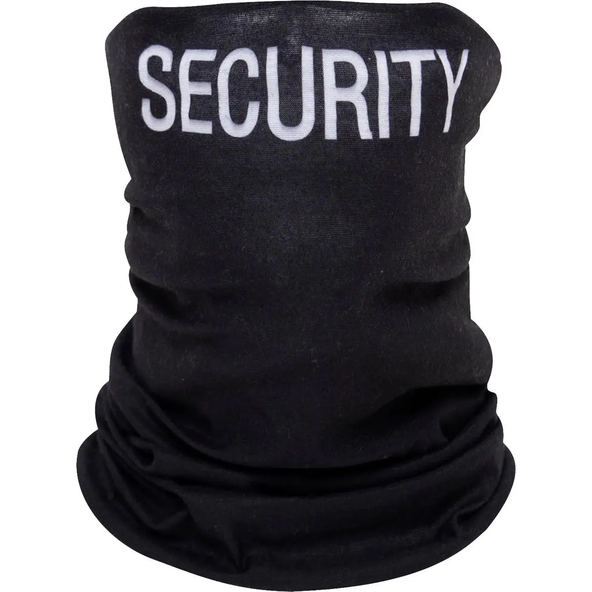 Black Polyester Lightweight Tactical Multi-Use Thin Neck Wrap - Neck Mask, Balaclava Face Covering Masks & Accessories, Guard Face Covering Accessory, Uniforms, Dust, Guard Face Covering Masks & Accessories