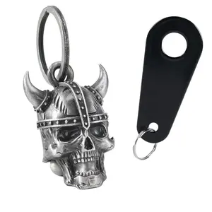 Dream Apparel Christmas/Halloween Bell, Gremlin/Guardian Motorcycle Bell/Motorcycle Key Chain for Bikers Women Men W/Hanger,Biker Bell for Riders,Good Luck Riding Bell Spirit Bell Moto Accessories