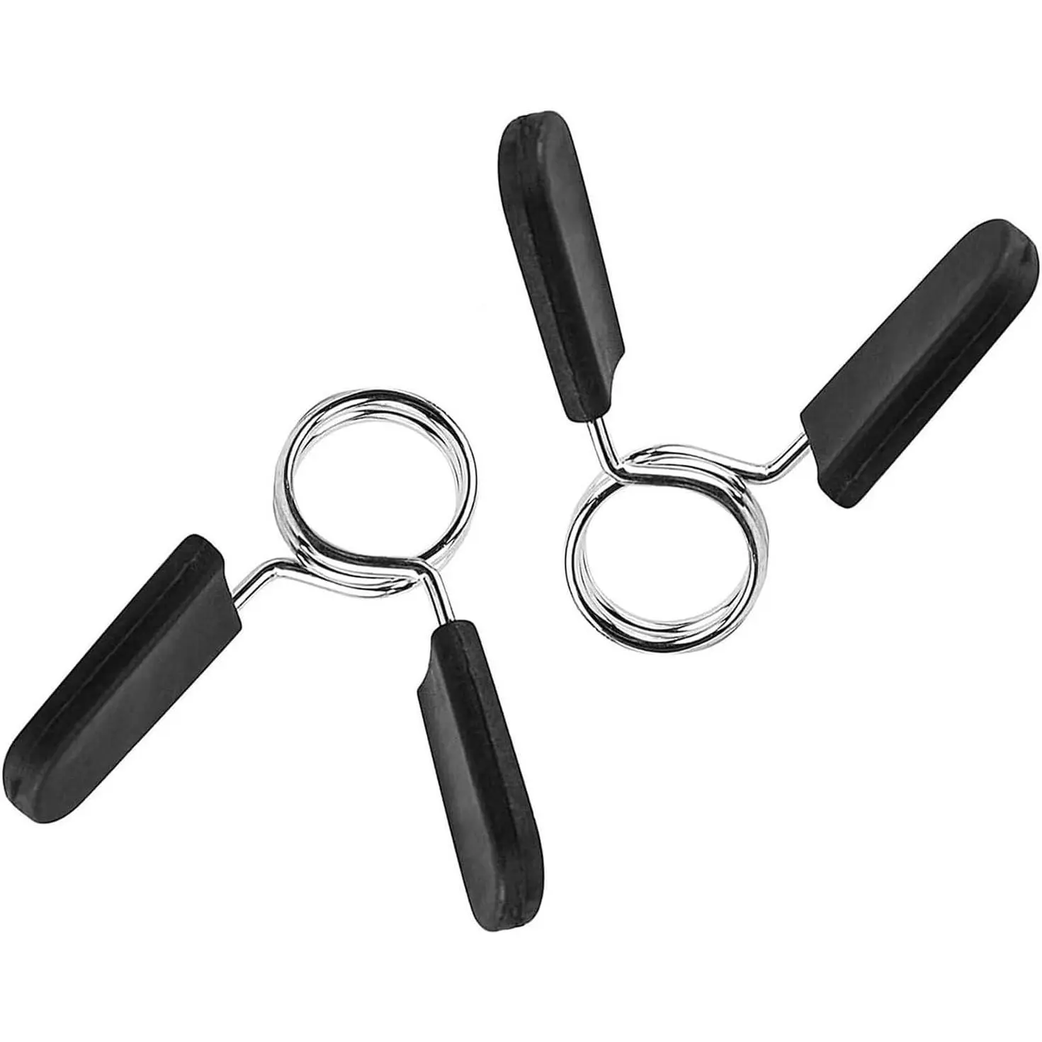Barbell Spring Clip Dumbbell Clamps Circlip Collars 1 Inch Weight Bars Clips Fitness Weightlifting Lock Buckle for Standard Bar Barbell Strength  Gym Accessory