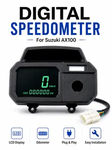 Digital Speedometer Gauge Cluster for Suzuki AX100 | LCD Speedometer & Odometer Display