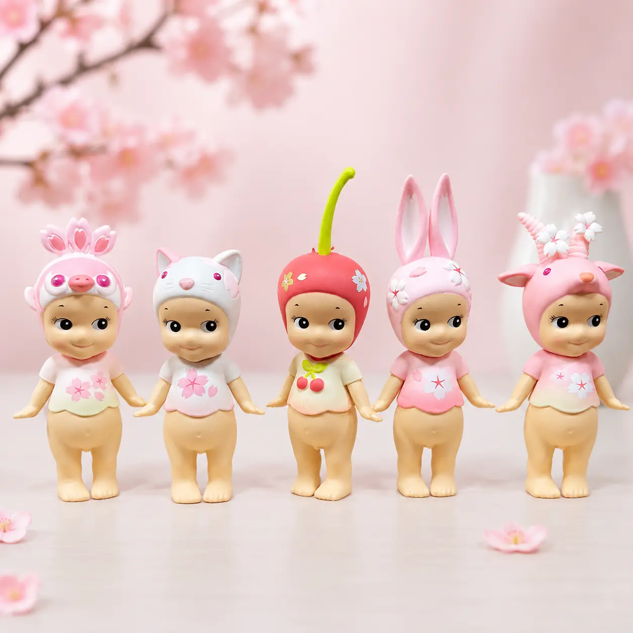 Full Series Sonny Angel Mini Figures – Cherry Blosssom Series | Adorable Kawaii Collectible | Phone, Computer & Bag Decor | Blind Box Mini Figure | Perfect Gift for Fans of Cute Collectibles