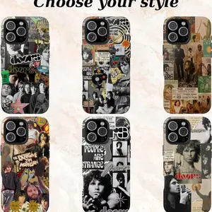 The Doors Album Phone Case, Classic Rock Band Aesthetic, Tough Shockproof Protective Cover, Music Fan Gift, Compatible with iPhone 11-17 Pro Max/Plus and Samsung Galaxy S23-25