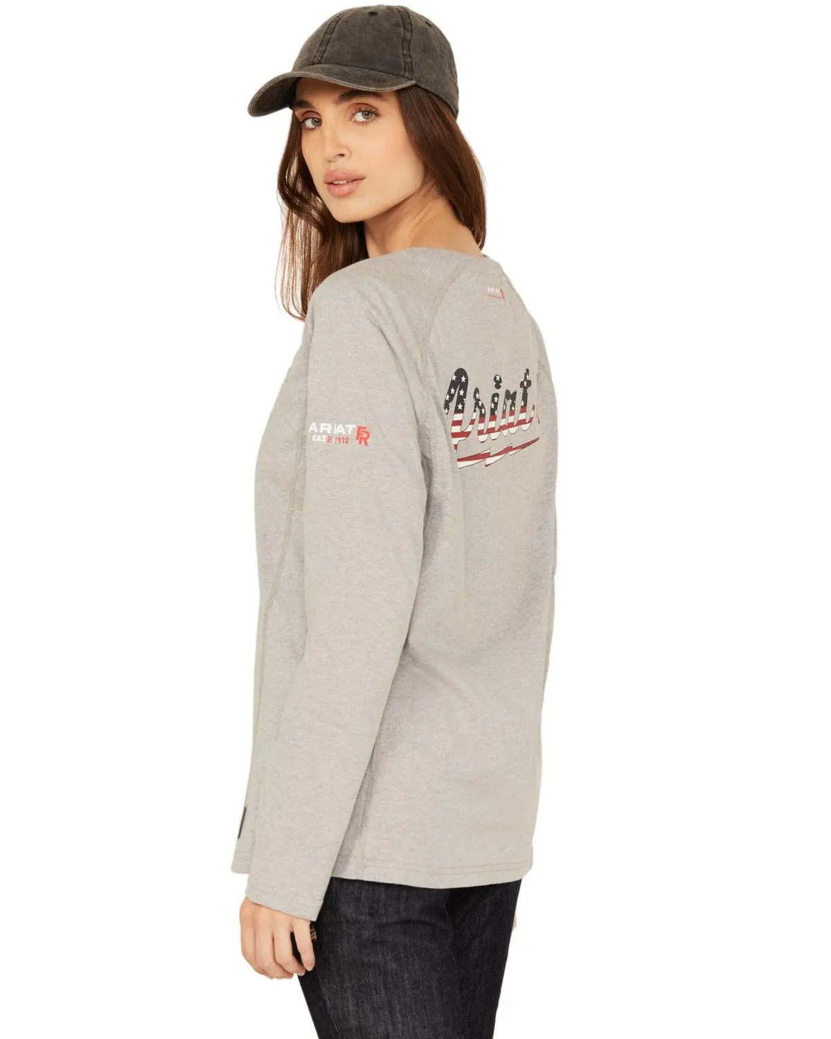 Ariat Women's Fr Air Bolt Logo Long Sleeve Graphic T-Shirt - 10054450
