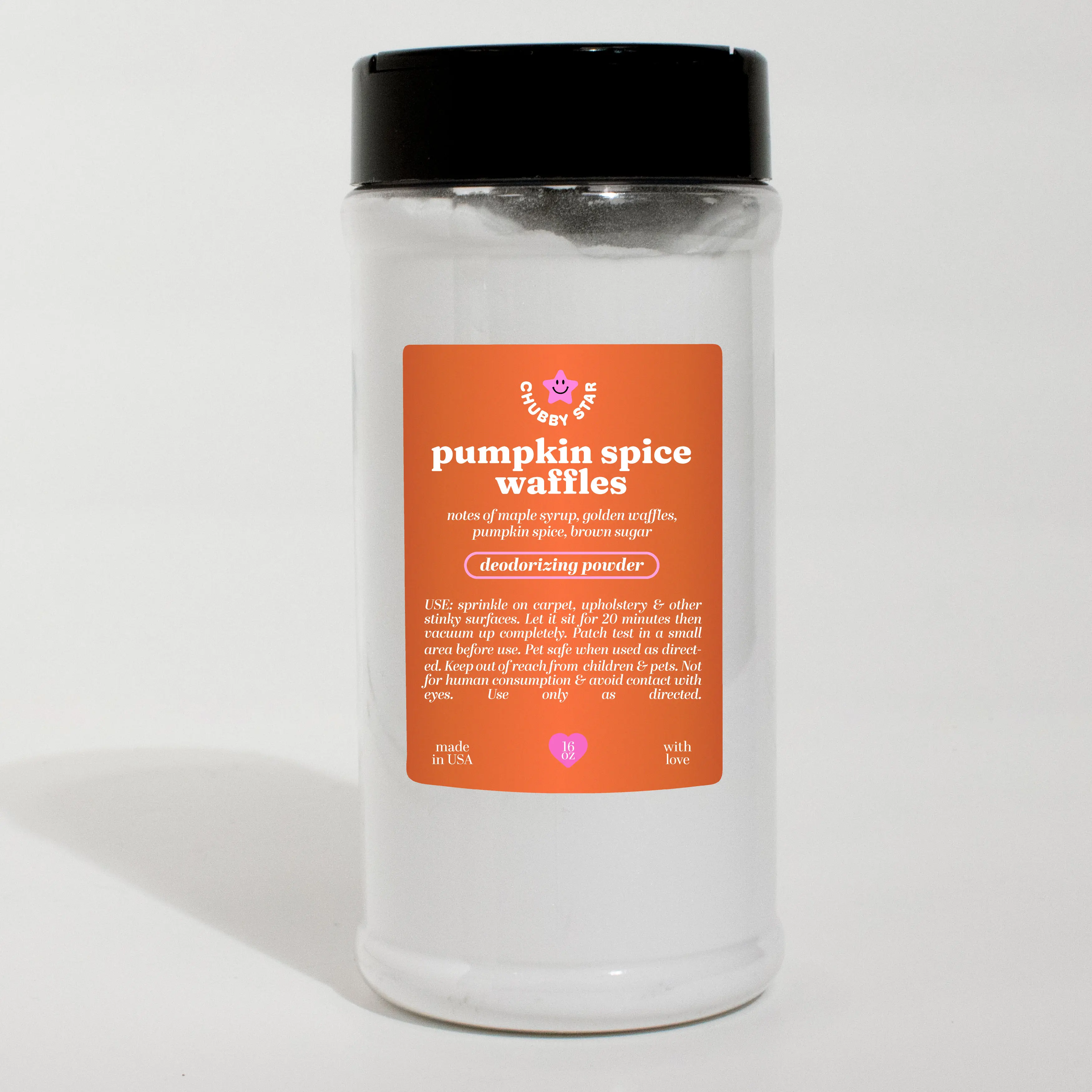 Pumpkin Spice Waffles Carpet Freshener Upholstery Deodorizing Powder - 16 Oz Scented Home Deodorizer and Freshener Fragrance Household Cleaner