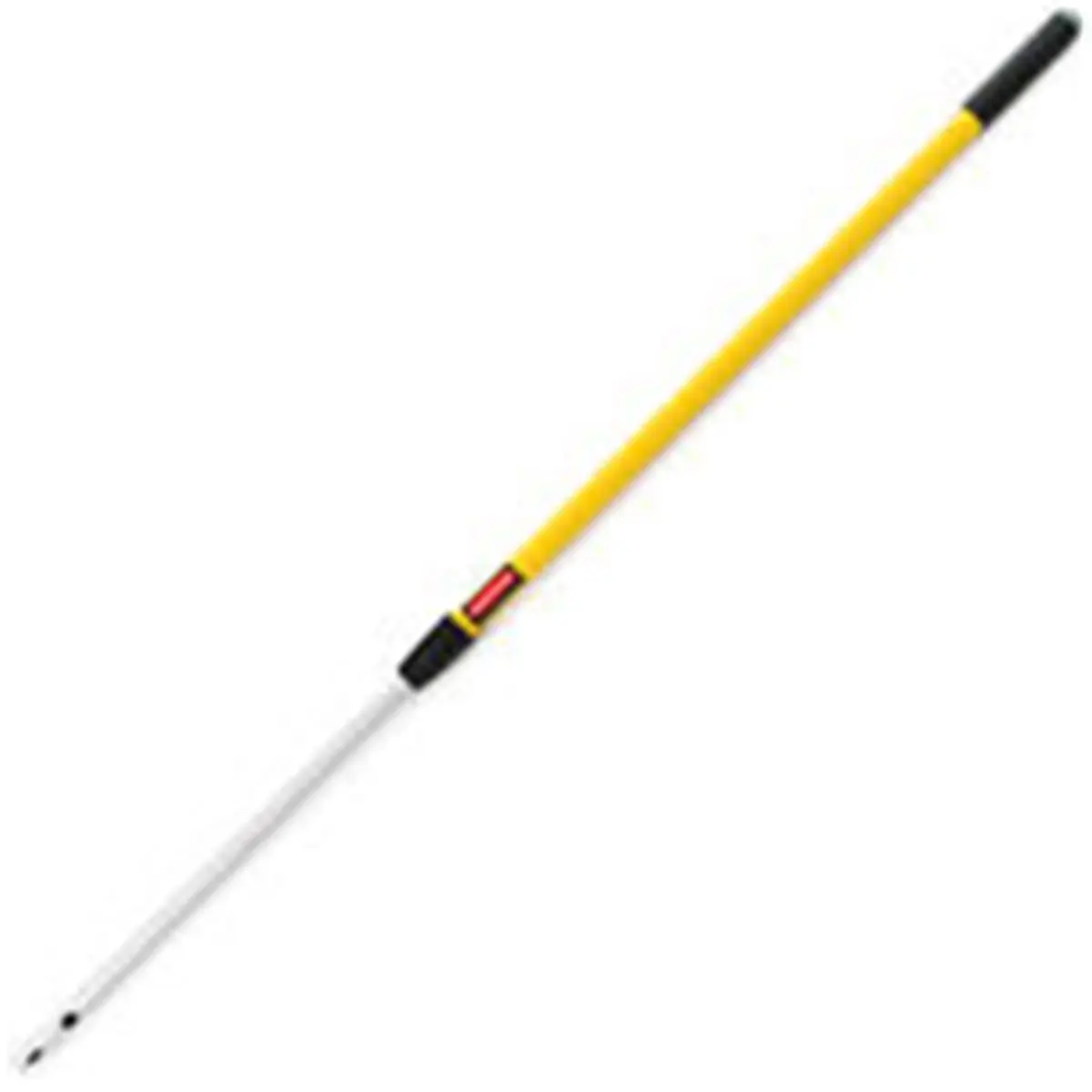 212 MAIN Aluminum Mop Extension Handle (Pack of 6) - Lightweight Adjustable, Yellow & Black, 48-72 in, Straight-Ergonomic Bend Styles, 1-Step Connecting Mechanism, User-Friendly Grip
