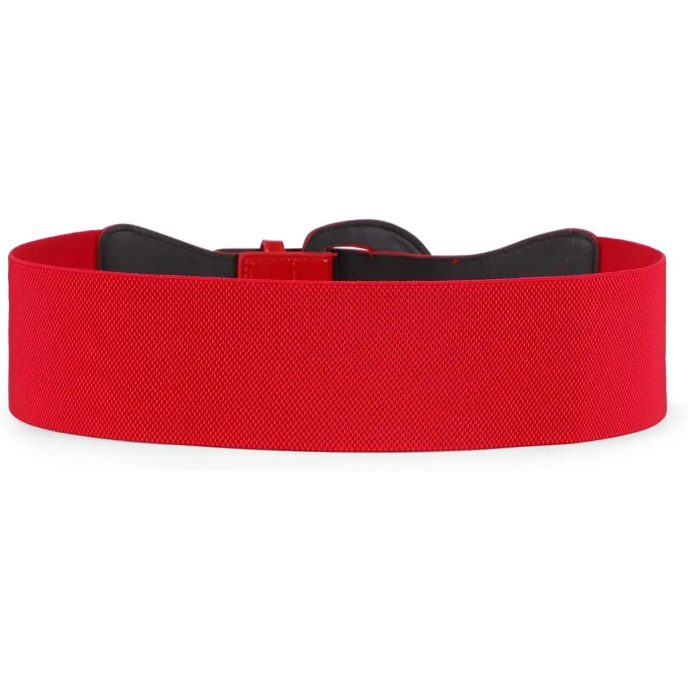 Women Wide Stretch Belt,Vintage Chunky Buckle Elastic Waist  display picture 1