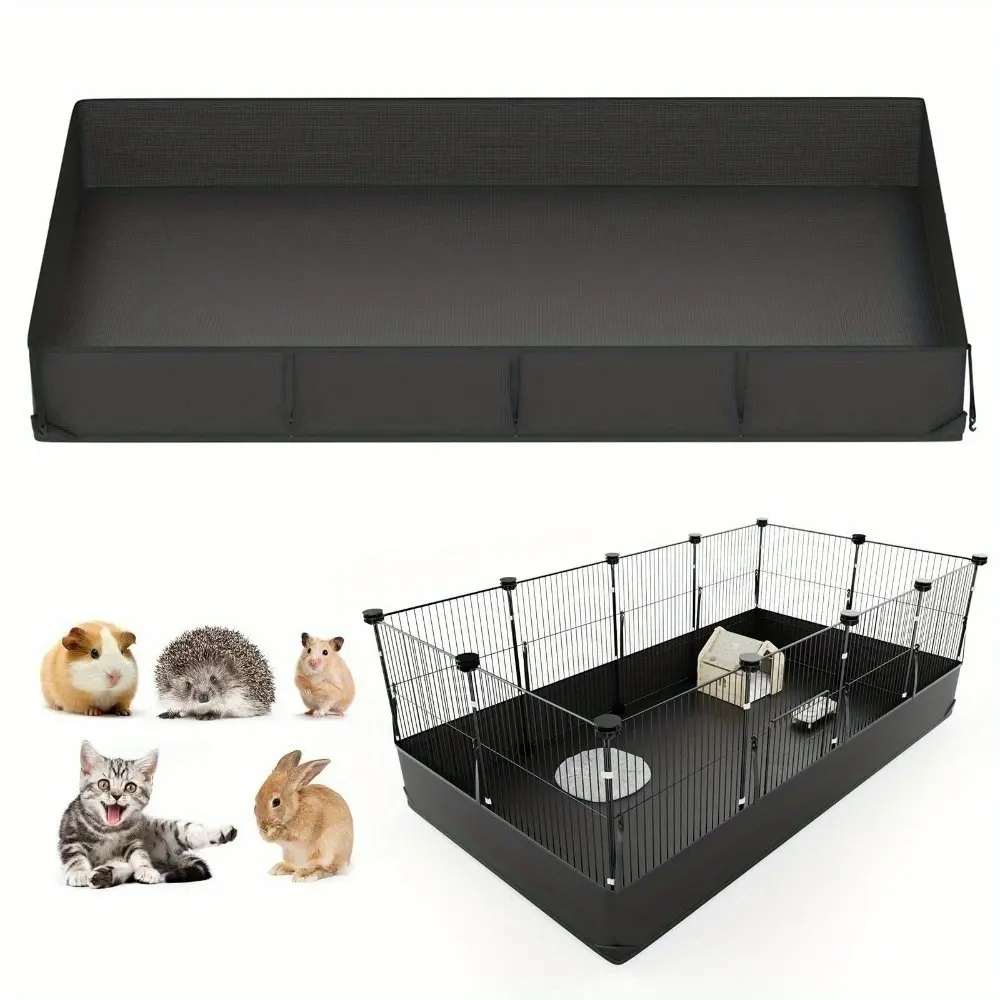 Pet playpen, cat cage, rabbit and hamster cage, Wire mesh cage, with mat, urine-proof oversized free-range indoor small enclosure. 12-piece DIY small animal pet playpen set, suitable for puppies, rabbits and other small pets, Bunny Enclosure, Bunny Cages