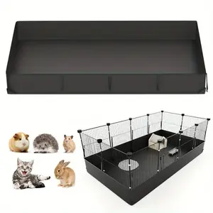 Pet playpen, cat cage, rabbit and hamster cage with mat, urine-proof oversized free-range villa-style indoor small enclosure. 12-piece DIY small animal pet playpen set, suitable for puppies, kittens, rabbits, guinea pigs and other small pets.