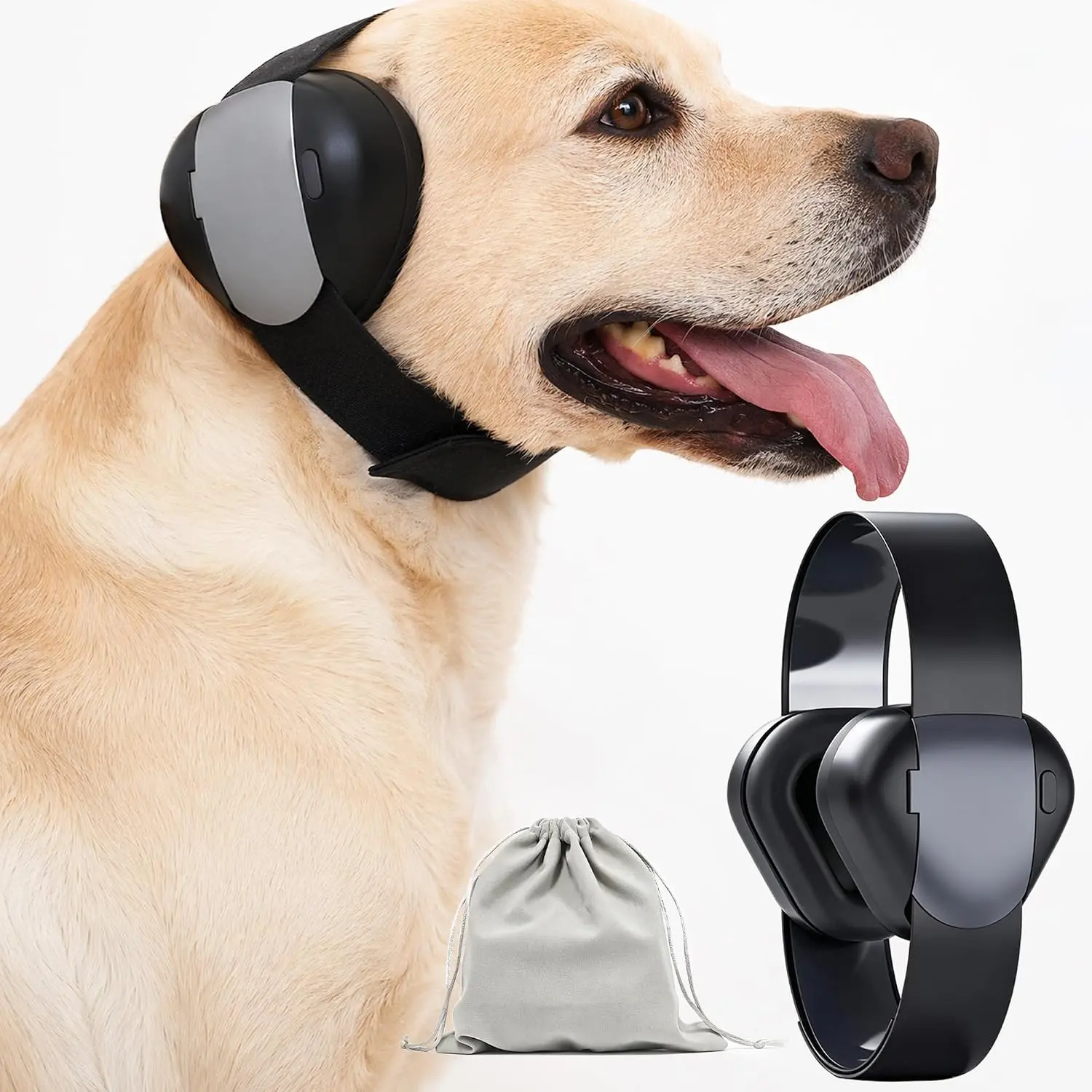 Upgraded Dog Ear Muffs Noise Protection 35dB NRR Dog Headphones with Adjustable Straps