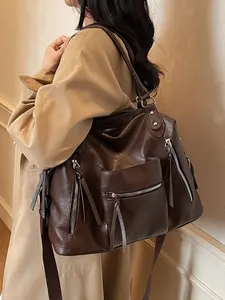 2026 New High-End Vintage Handbag Travel Bag, Large Capacity Business Storage Luggage Bag, Versatile Shoulder Commuter Tote Bag, Travel Duffel Bag, Duffle Bag Travel