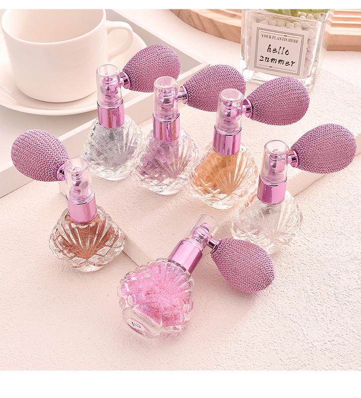 Shimmer Puff Spray Unscented Silver Glitter for Body Face Hair Nail Clothes Highlighter Makeup Festival Party Concert Rave Accessories Fragrance Pigment Cosmetic Pale Pink