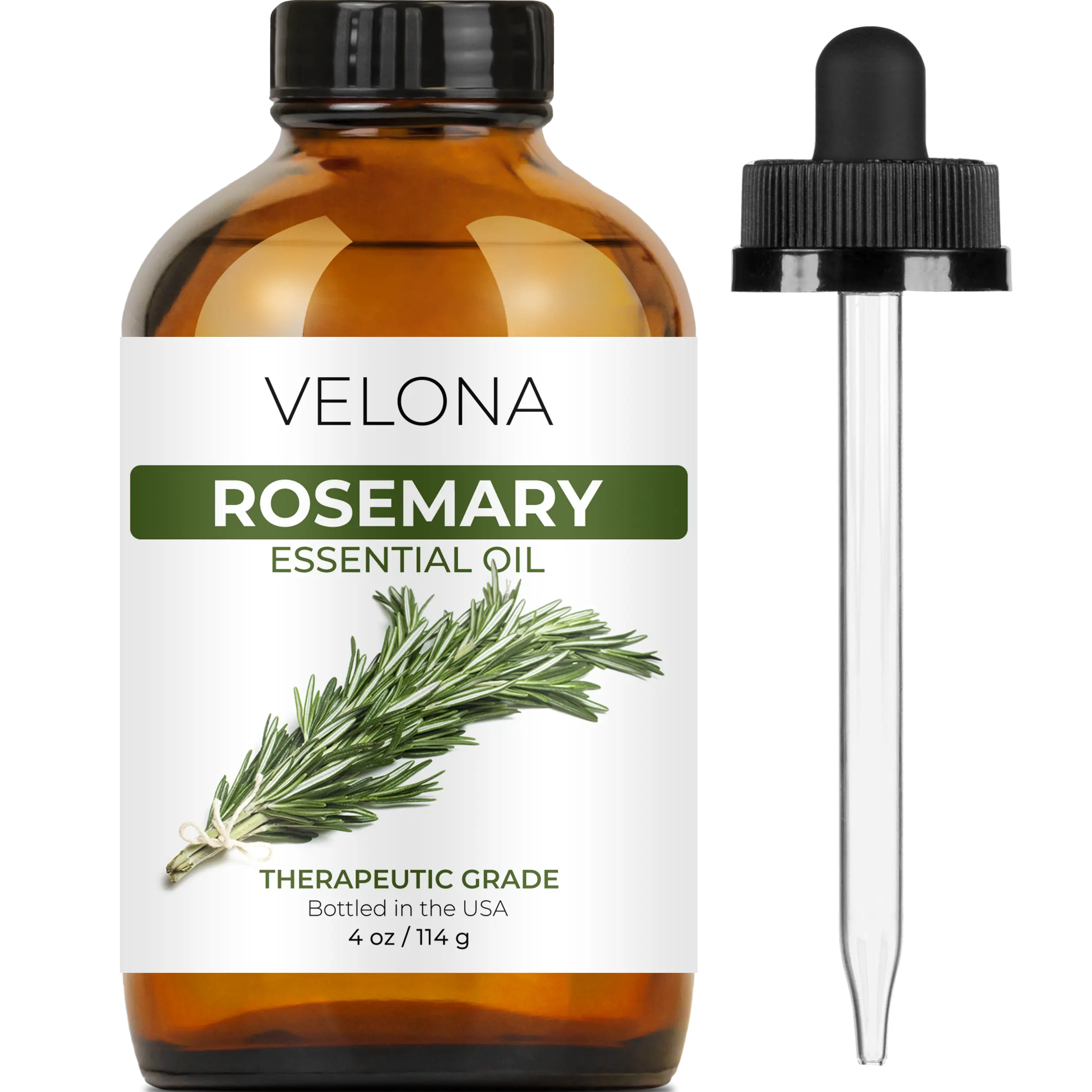 Velona Rosemary Essential Oil Therapeutic Grade for Aromatherapy Undiluted