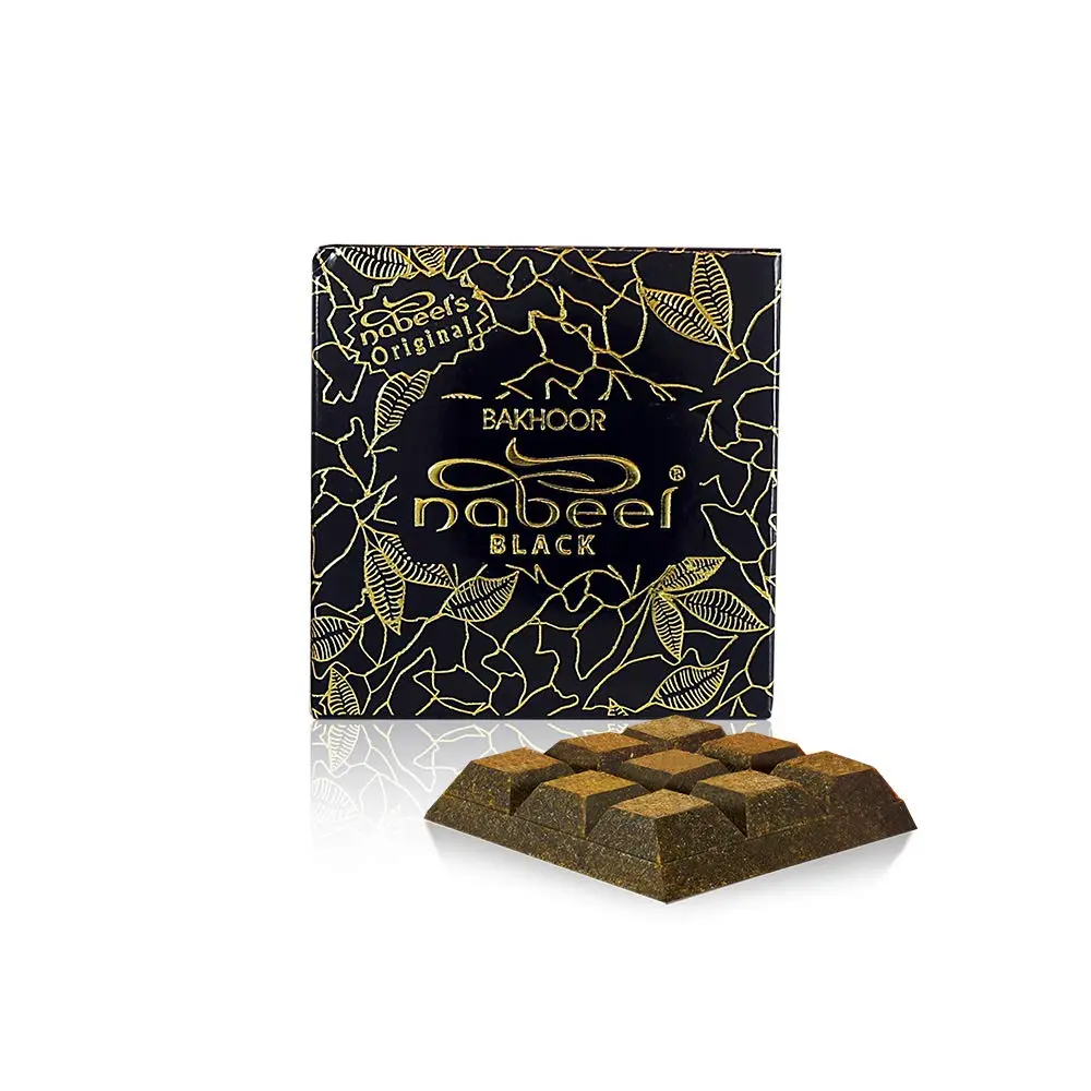 Nabeel Black Lavender Incense Bukhoor Pack, 40g Relaxing Fragrance Freshener with Calming Scent for Home Fragrance Needs