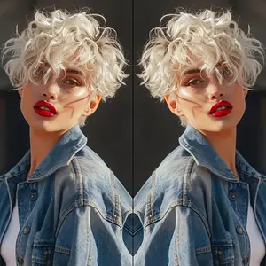 2026 New Wholesale [Remy Human Hair Pixie Wig] 150% Density Remy Human Hair Glueless Pixie Cut Wig for Women |   6 Inch Blonde 613 Color, Machine-Made Rose Net Cap - Daily, Party, Cosplay & Valentine’s Day - All Ethnicities, Versatile Hairpiece, Natural A