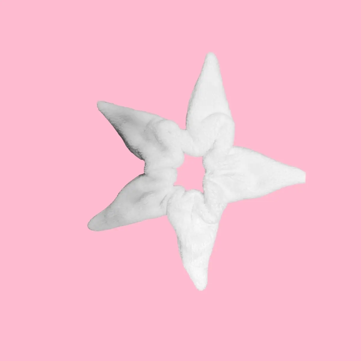 White star scrunchie