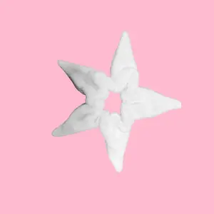 White star scrunchie