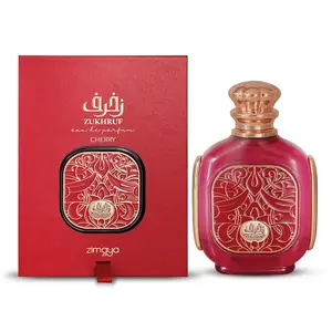 Zimaya Zukhruf Cherry for Women Eau de Parfum Spray, 3.4 Ounce Perfume – A Floral Sweet Woody Fragrance