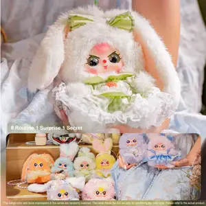 【YDM】BabyThree -Macchiato Mini Rabbit Bag Plush Toy Doll ，Bunny Plush Dolls， clothing decoration，Stuffed Animal
