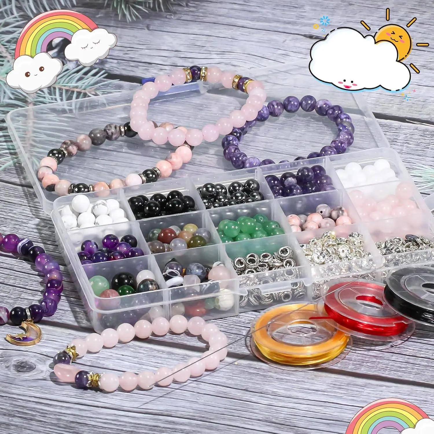 8mm Natural Amethyst Gemstone Round Loose Beads for Jewelry Making DIY Bracelets Necklace (45-48pcs/strand) 8mm Natural Amethyst Gemstone Round Loose Beads for Jewelry Making DIY Bracelets Necklace (45-48pcs/strand)