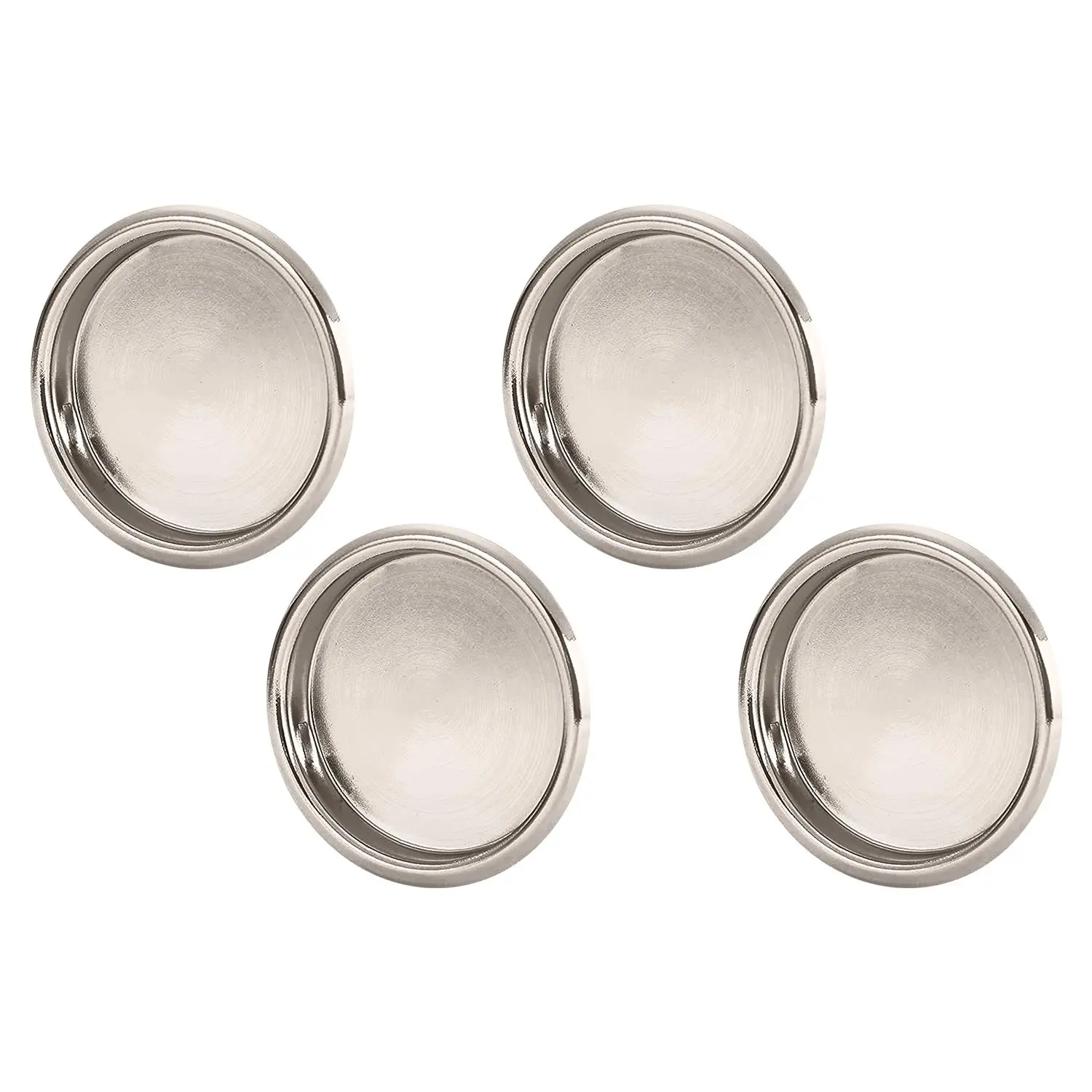 Nuk3y Easy Snap in Closet Door Finger Pull, 2-1/8" , 4 Pack