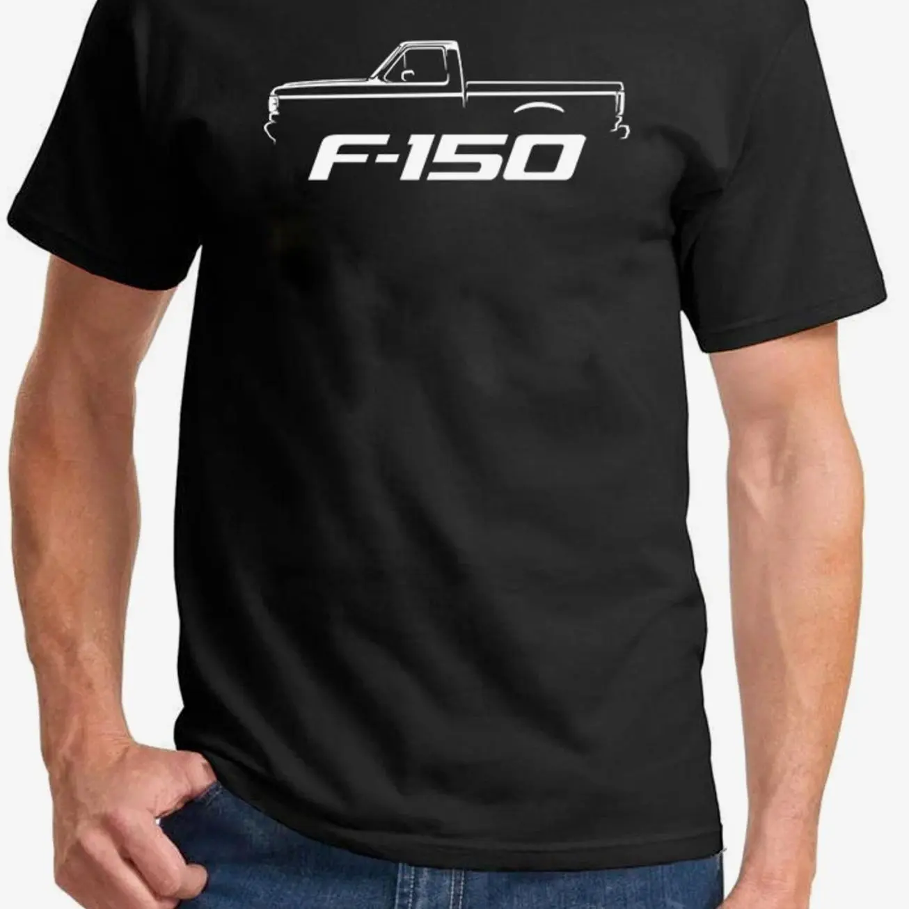 1987-91 Ford F150 Pickup Truck Classic Outline Design  Silhouette Unisex T-Shirt Sweatshirt Hoodie, Gift for Car Lovers