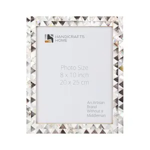 HANDICRAFTS HOME Picture Frame - Deluxe Photo Frame for Tabletop, Desktop - Easy to Replace Farmhouse Picture Frames - Abyss, 8x10