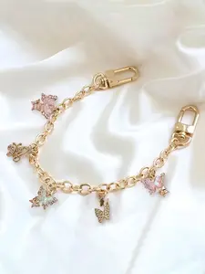 Y2k Style Butterfly Charm Pendant - Durable Metal Accessories, Suitable For All Seasons Shoulder Bag, Back Packaging Accessories, Unique Pendant Design, Bag Charm Keychain