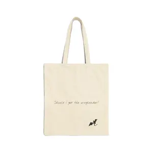 Fourth Wing Cotton Canvas Tote Bag- Wingleader - Tarin, Xaden Riorson