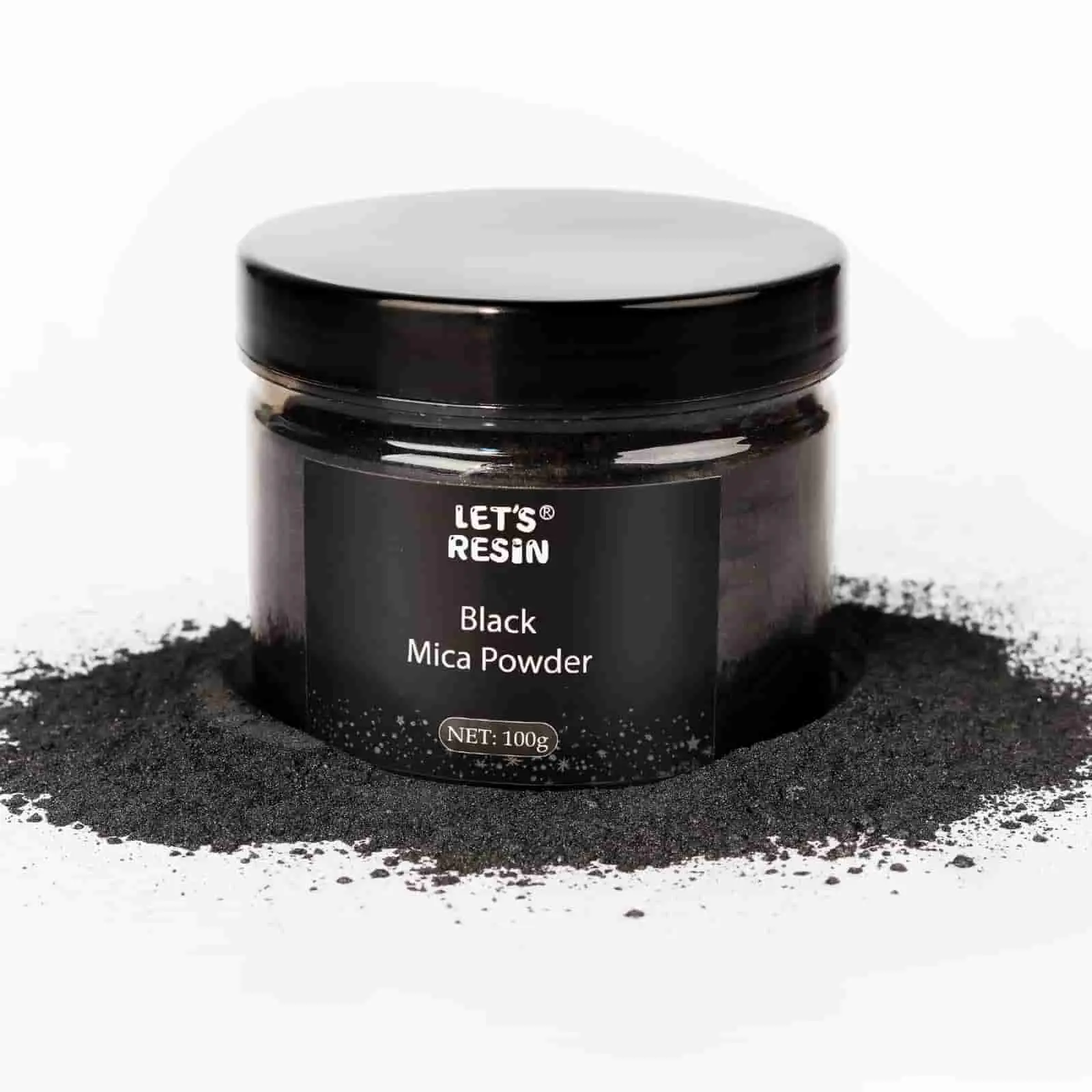 3.5 Ounces/ 100 Grams Black Mica Powder for Soap Making, Epoxy, Slime, Bath Bomb, DIY Crafting Projects, Handmade Soaps, Candle Making - LET'S RESIN 3.5 Ounces/ 100 Grams Black Mica Powder for Soap Making, Epoxy, Slime, Bath Bomb, DIY Crafting Projects, Handmade Soaps, Candle Making - LET'S RESIN